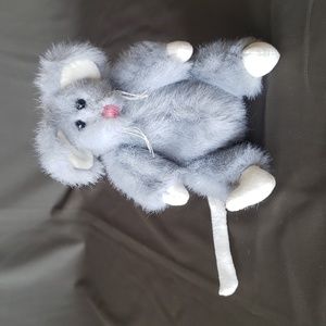 Squeeky Ty Vintage Attic Treasure Gray Mouse🐁 Toy Rare Collectible Older No tag